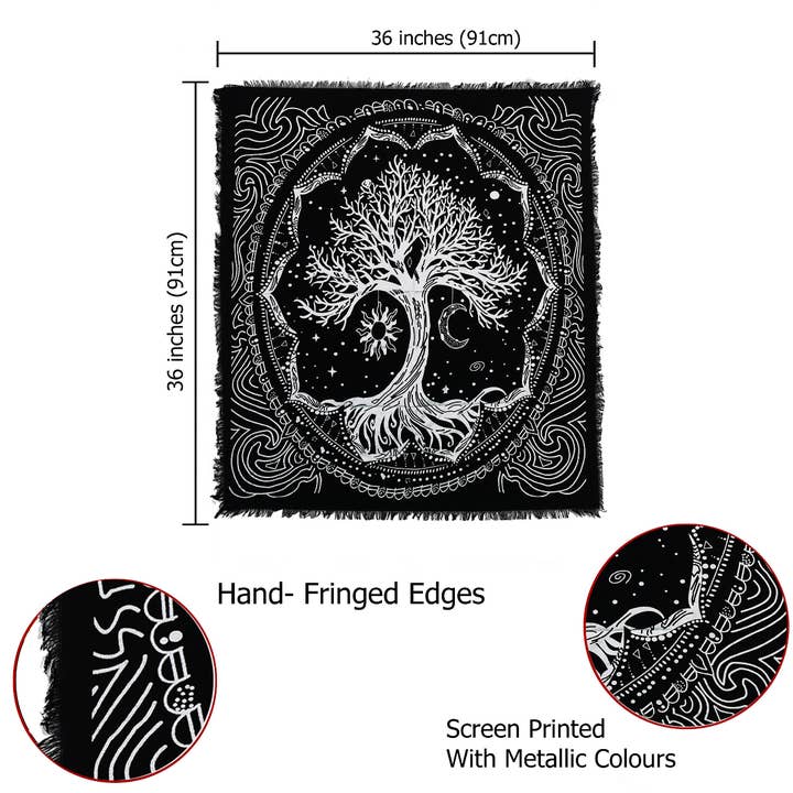 Lungta Imports - Wholesale Tapestry/Textile - Altar Cloth – Tarot Card Spread Tapestry Witchcraft 2