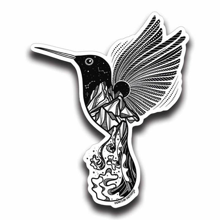 Hummingbird Sticker for wholesale by Mountain Mornings