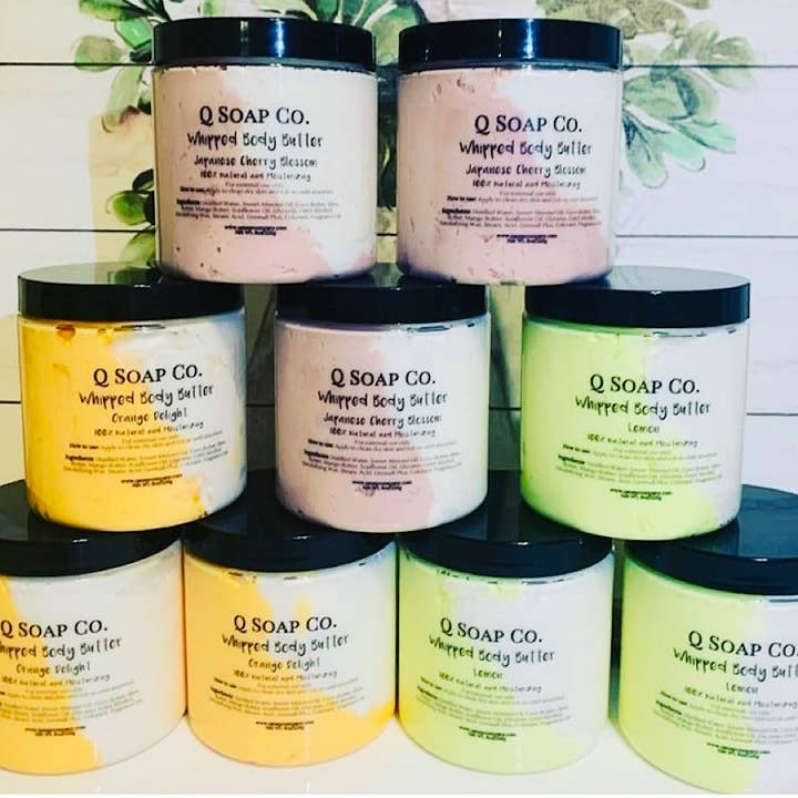 Pisket Krop Smør 8oz for engroshandel hos Q Soap Co.