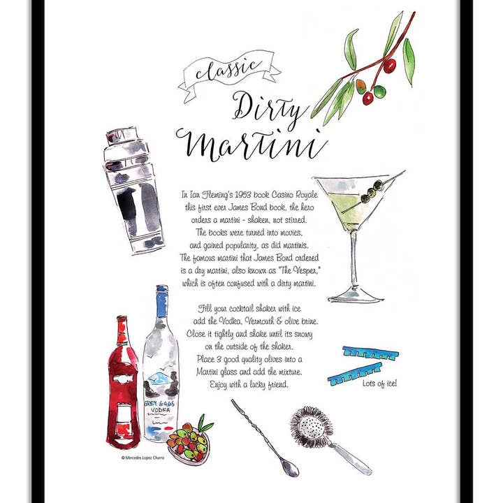 Wall Editions - Wholesale Poster - Art-Poster - Dirty Martini - Mercedes Lopez Charro1