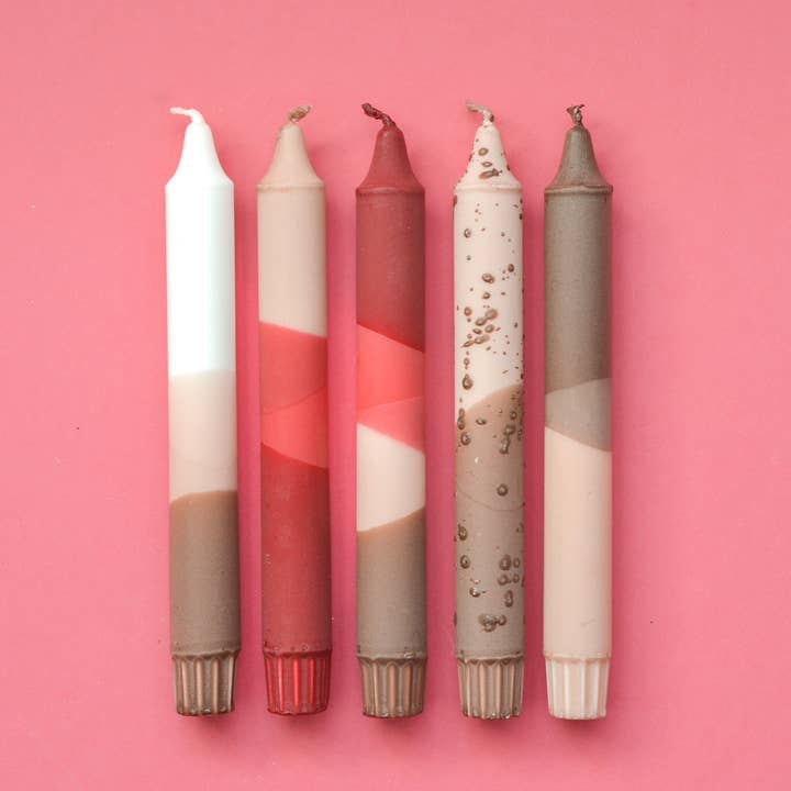 Nordtrice – Engroshandel Stearinlys/lysestage – Koniske stearinlys- 5 pakke/ Koniske stearinlys Efterår Classic Mix2