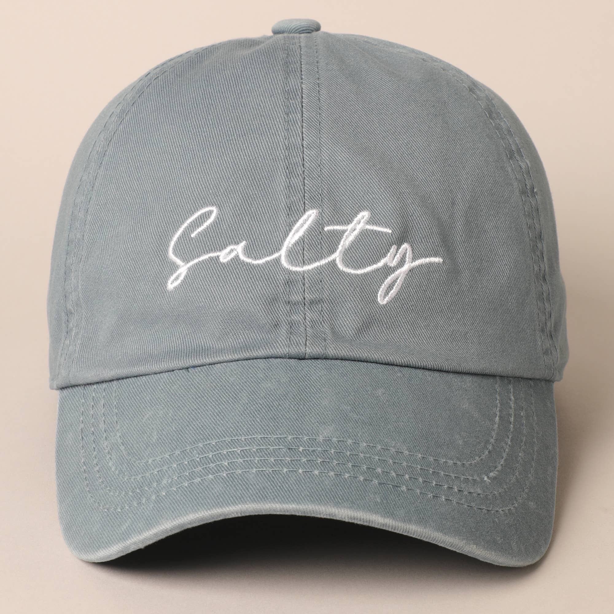 Fashion City - Wholesale Baseball Cap - Women's - Salty Lettering Embroidery Baseball Cap10