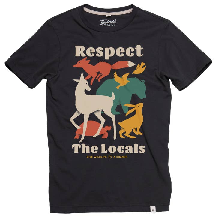 The Landmark Project – wholesale Screen printed t-shirt – unisex – Respect the Locals Unisex Short Sleeve Tee3