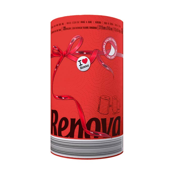 Case of 16 Stylish Paper Towel Rolls 120 sheets 2-ply for wholesale by ROLL-LUX