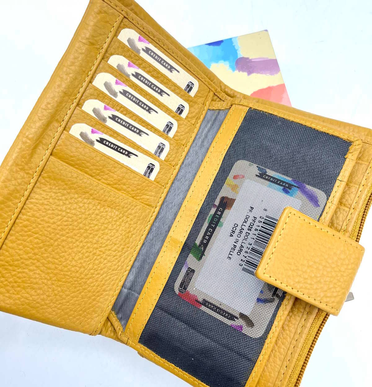 Suie Valentini srl - Vente Portefeuille – femme - Portefeuille femme en cuir véritable, réf. PFD258