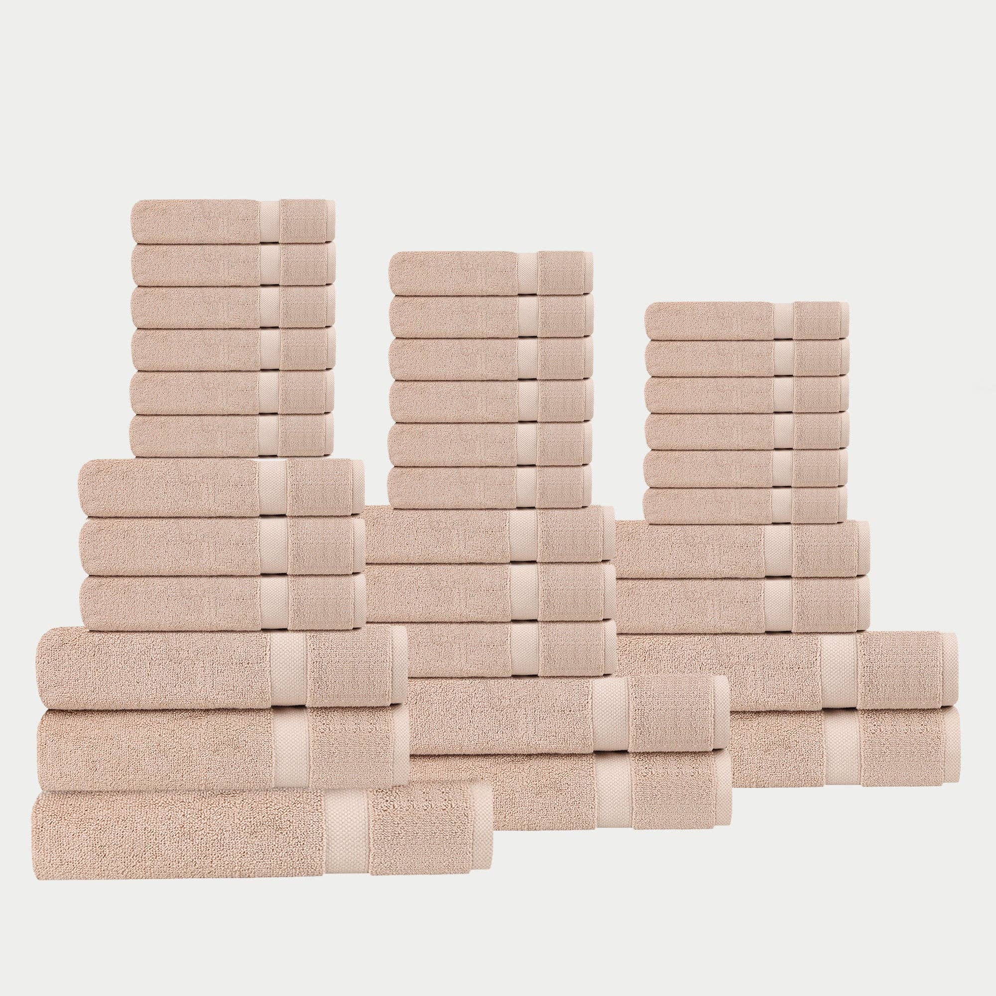 Delara - Wholesale Towel Set - 100% Organic Cotton Quick Dry Starter Bath Set43