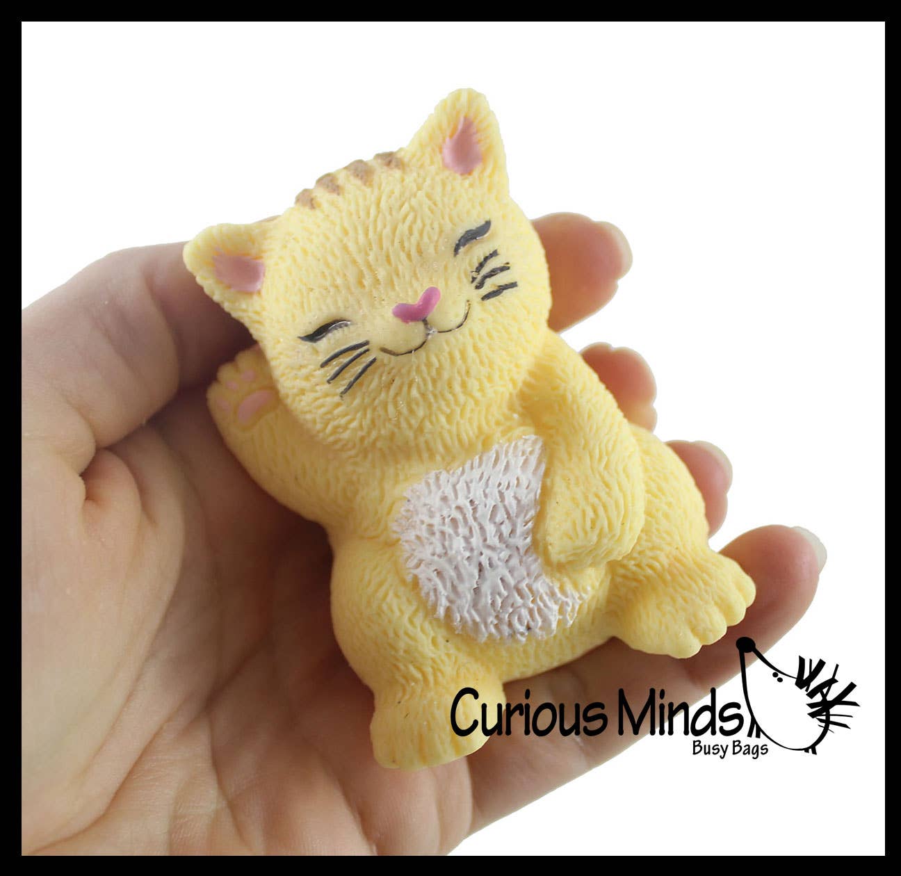 Curious Minds Toys – Großhandel Squishy-Spielzeug – Kind & Baby – Streßball für Katzen, weich, cremefarben, gefüllt mit Hund, Squishy Ball, 1 Stück10