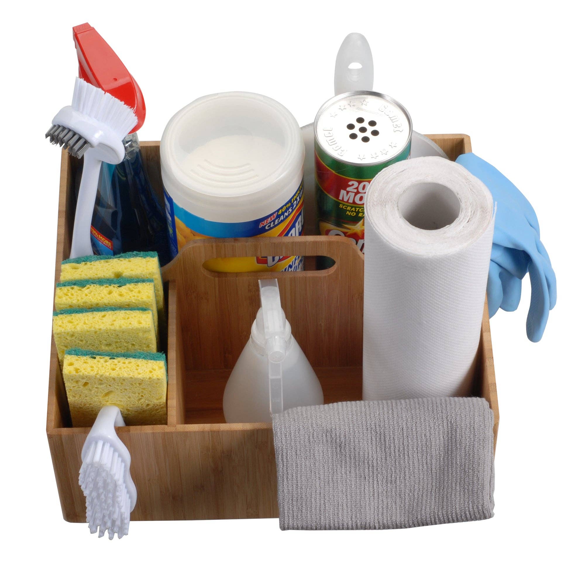 MobileVision – wholesale Kitchen storage/organiser – Bamboo Multi Purpose Caddy with Handle8