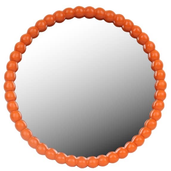 Orange Ball Framed Wall Mirror for wholesale by McGowan & Rutherford Ltd