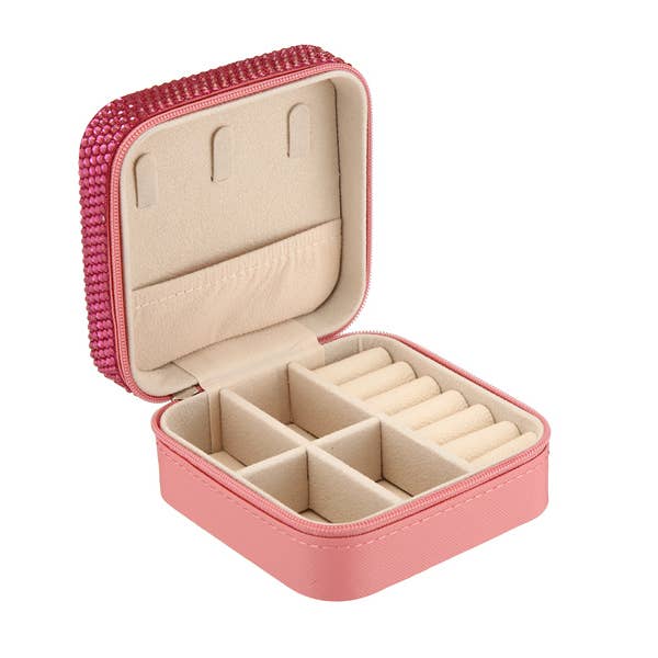 Nima Accessories Inc - Wholesale Jewellery box/organiser - Ladies Rhinestone Multi Compartment Jewelry Box11