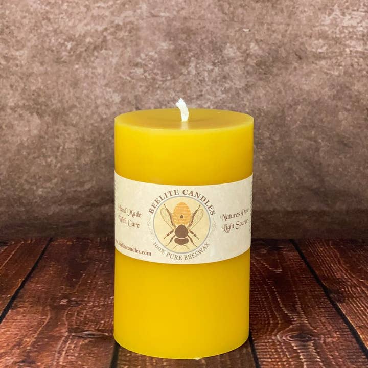 Beelite Candles - Wholesale Pillar Candle - Smooth Beeswax Pillar Candles7