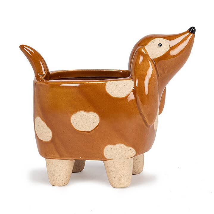 Small Dog on Legs Planter-4" H for wholesale by Abbott