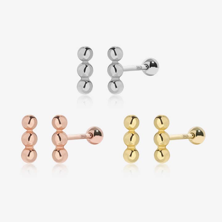 Små pärlor skruvörhängen för wholesale av Meissa Jewelry