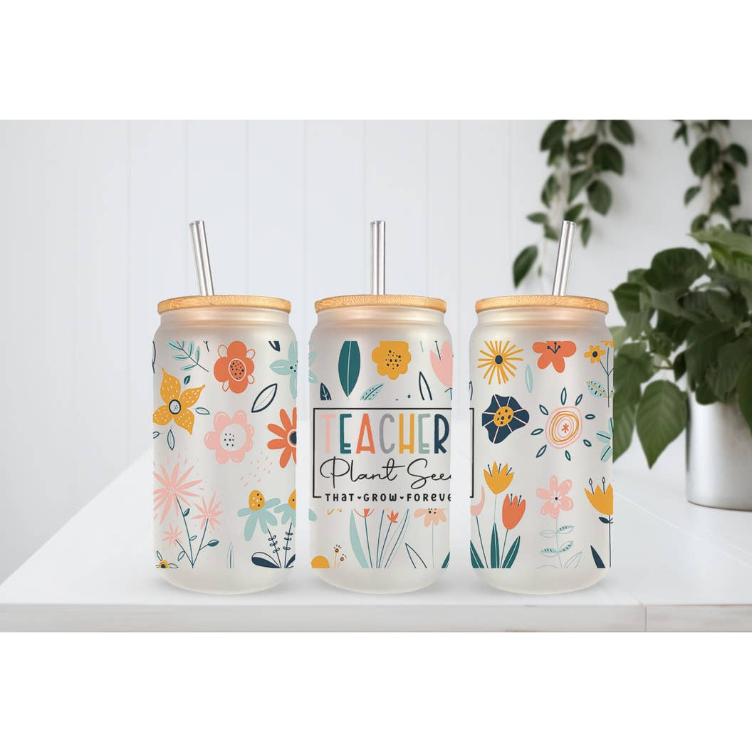 The Inspiration Haven - Wholesale Drinking Glass/Cup - Teacher Appreciation Gift Can Glass Teacher Gift Libbey