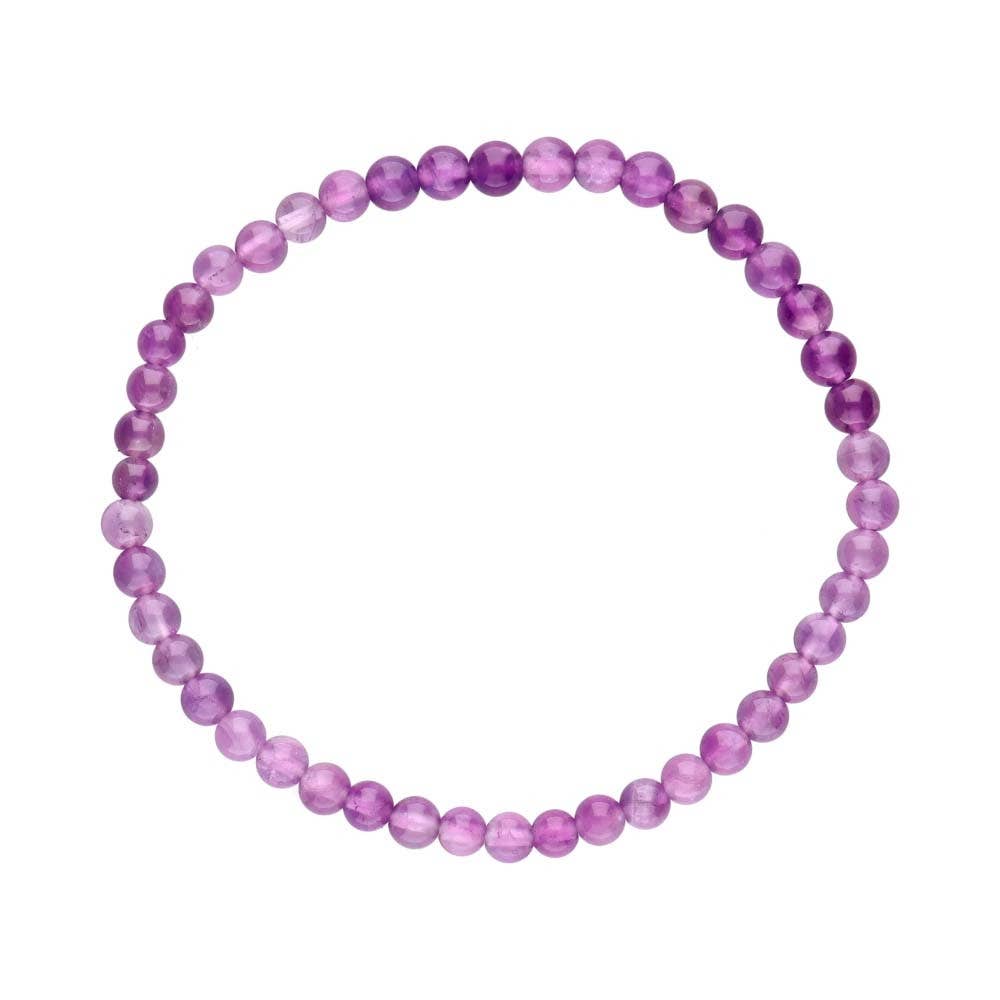 Vives de la Cortada S.L - Wholesale Beaded Bracelet - 4mm amethyst smooth ball bracelet1