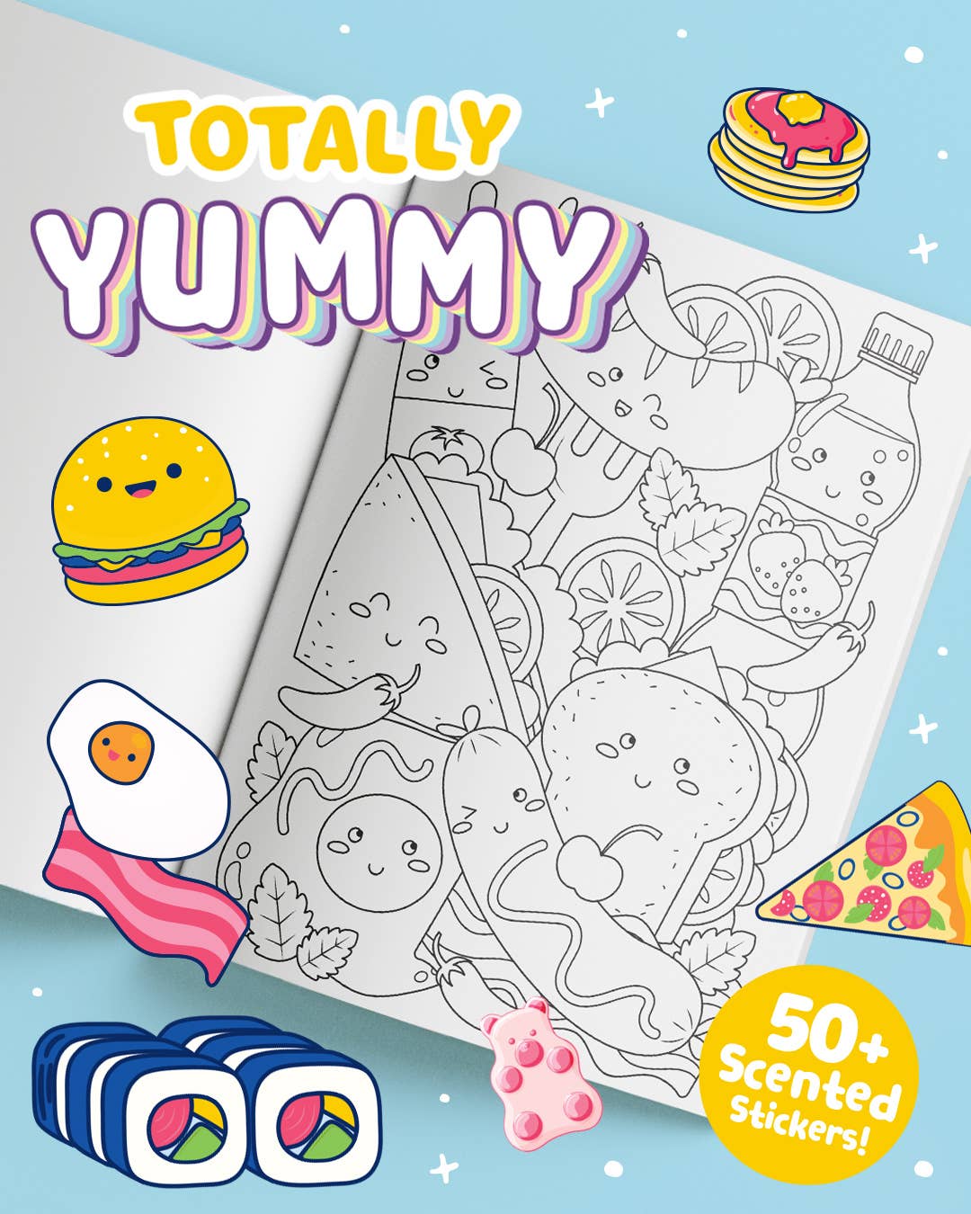 Hinkler Australia - Wholesale Sticker – Child & baby - Kaleidoscope Colouring Scented Stickers Totally Yummy1