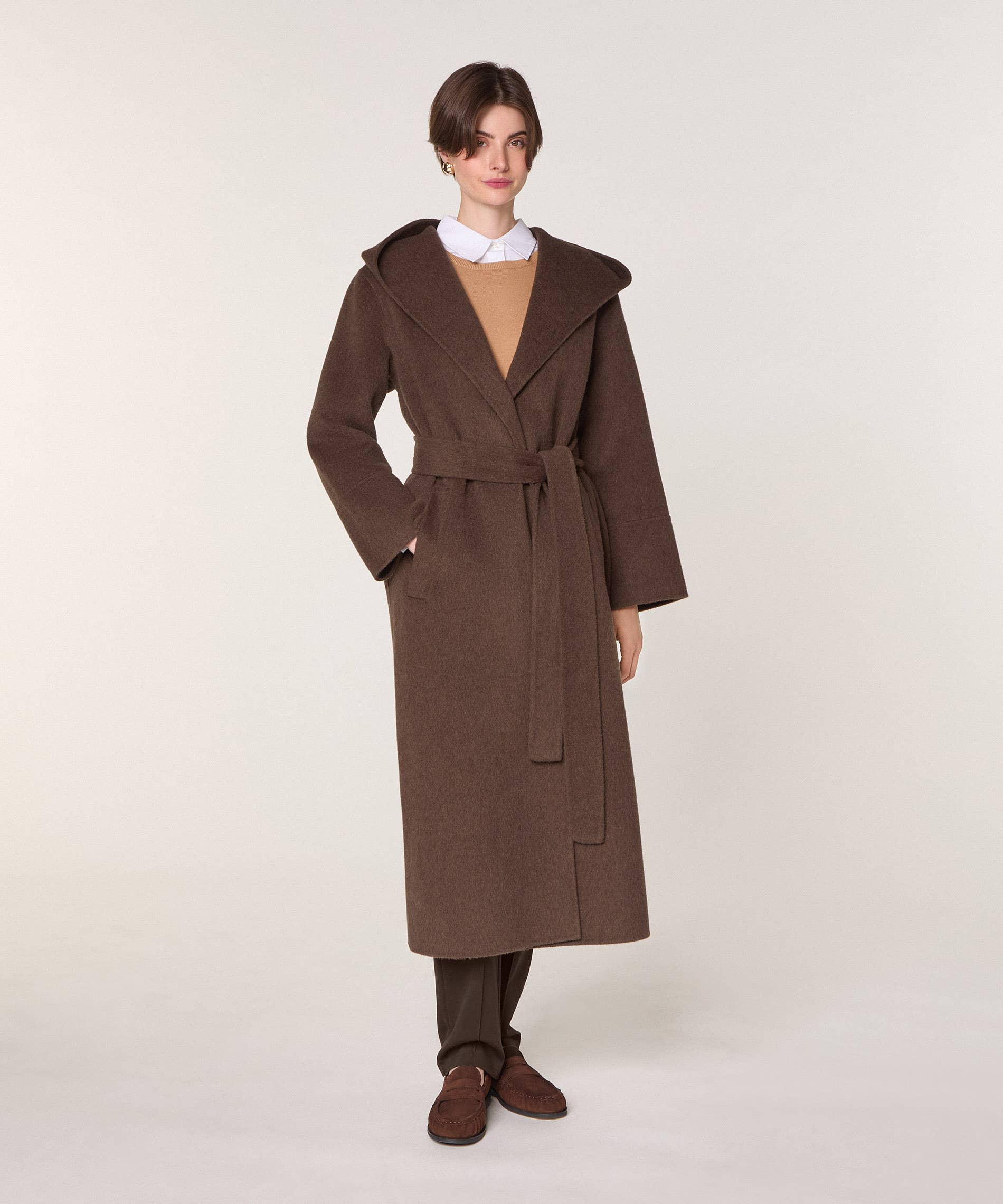 Rodier - Vendita all'ingrosso Cappotto - Donna - Cappotto con cappuccio in lana1