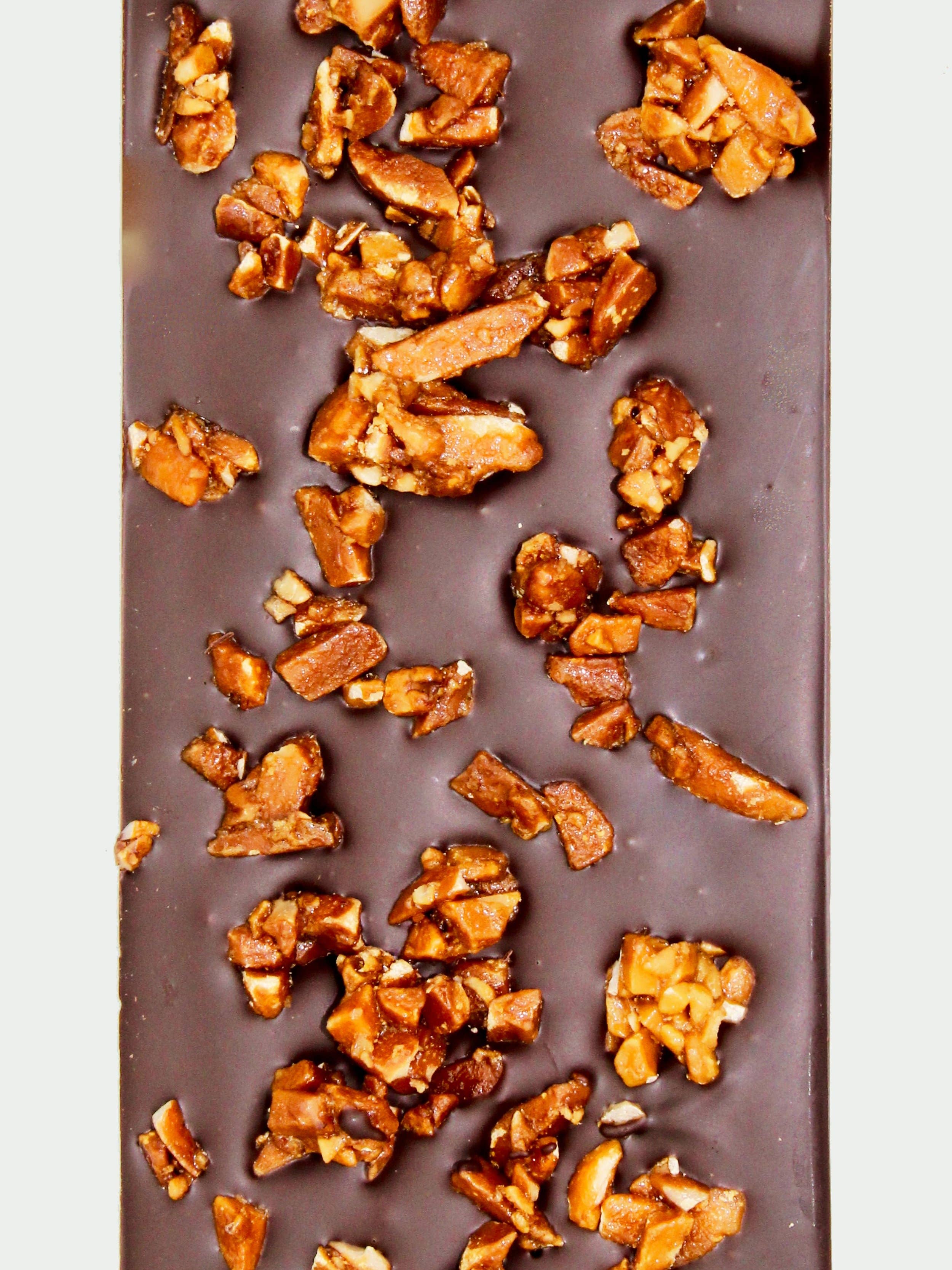 Deux Cranes - Vente Barre chocolatée - Chocolat noir aux amandes Miso (sans produits laitiers)2