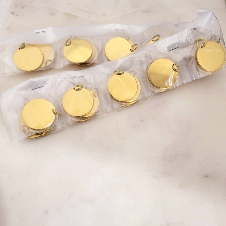 SoulfulMemory – wholesale Craft supplies – Wholesale laser engraving Round shape Metal Blanks