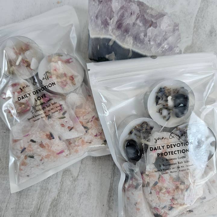 Lux&Lou - Wholesale Bath & body set - Daily Devotional Protection & Love - Bath Soak Kits
