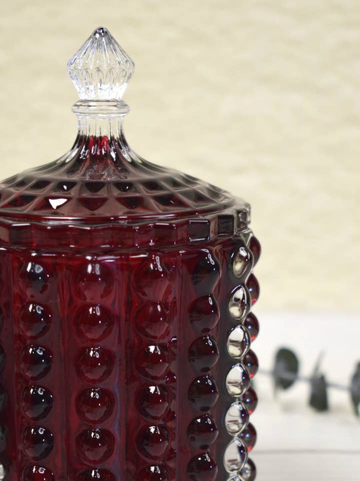 Glass Box BUBBLE - Bordeaux | Minimalist | Gift for wholesale by PIETRA DI CASA