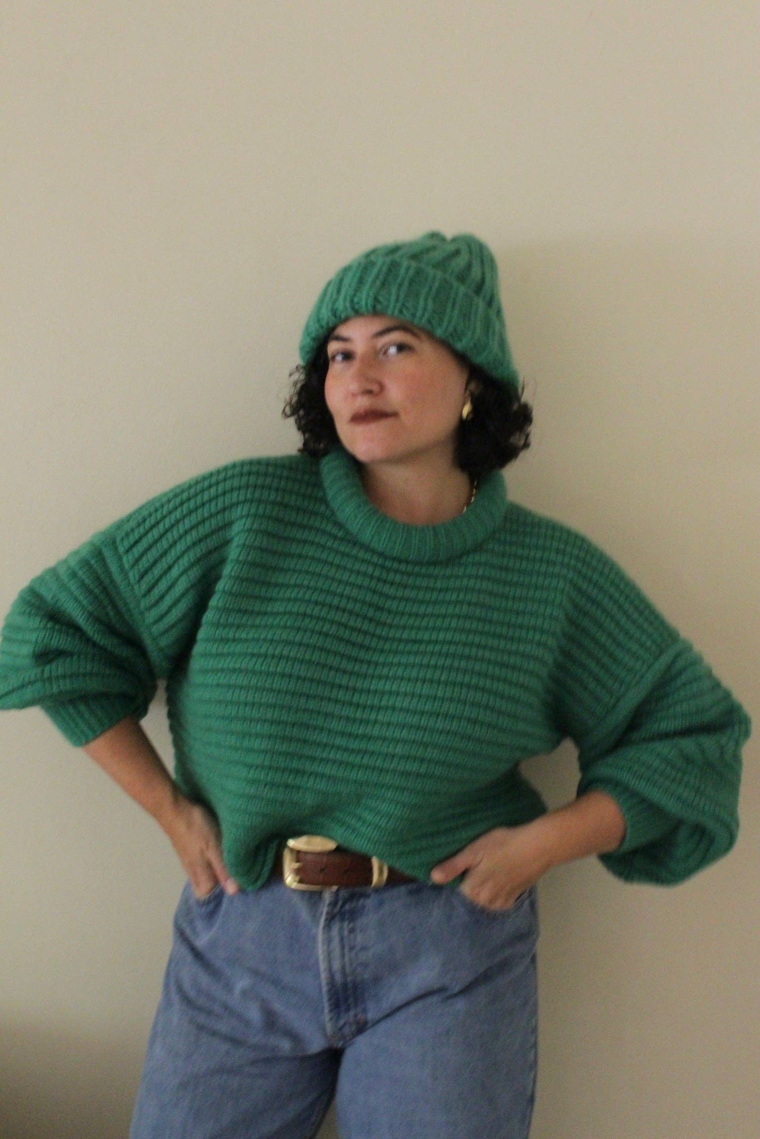 Na Nin – Großhandel Strickpullover – Damen – Romy Strickpullover aus Alpakawolle mit Ballonärmeln32