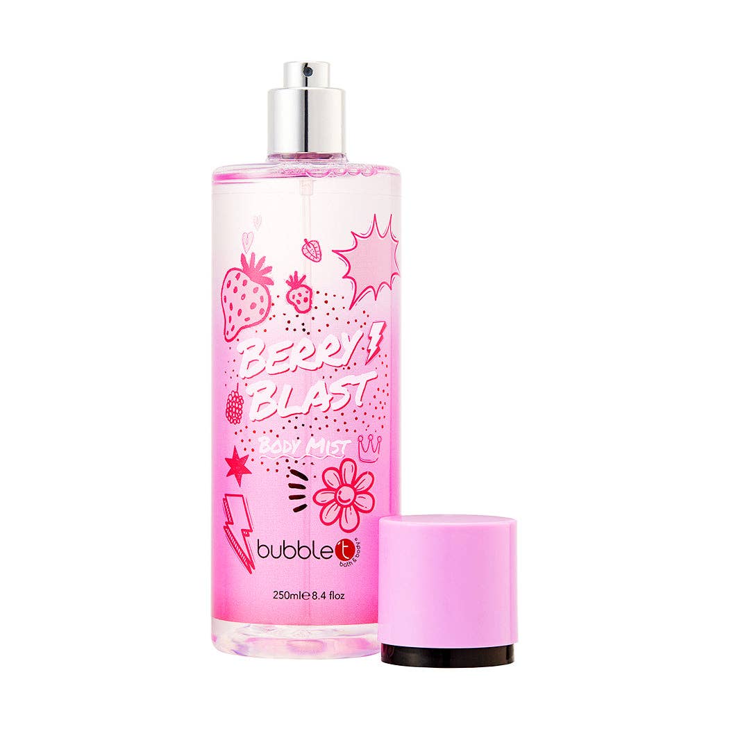 Bubble T Cosmetics - Wholesale Face & Body Mist/Water - Berry Blast Body Mist (200ml)1