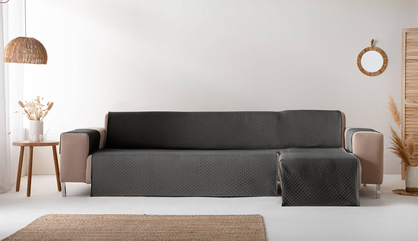 GAMUSI – Capa para cadeira/sofá por atacado – Capa de sofá lisa acolchoada algodão TRIVIAL36