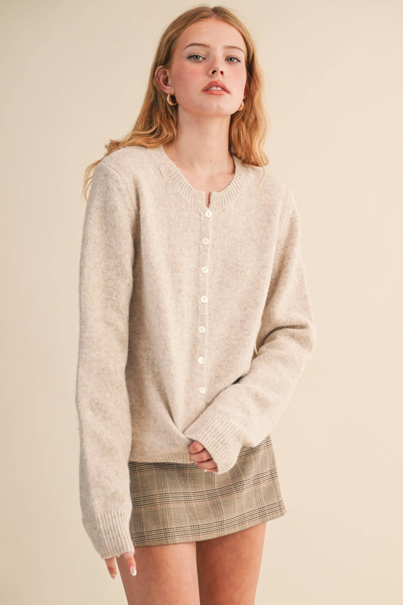 &MERCI - Wholesale Cardigan - Women's - MARLED KNIT SWEATER CARDIGAN MSW1124849