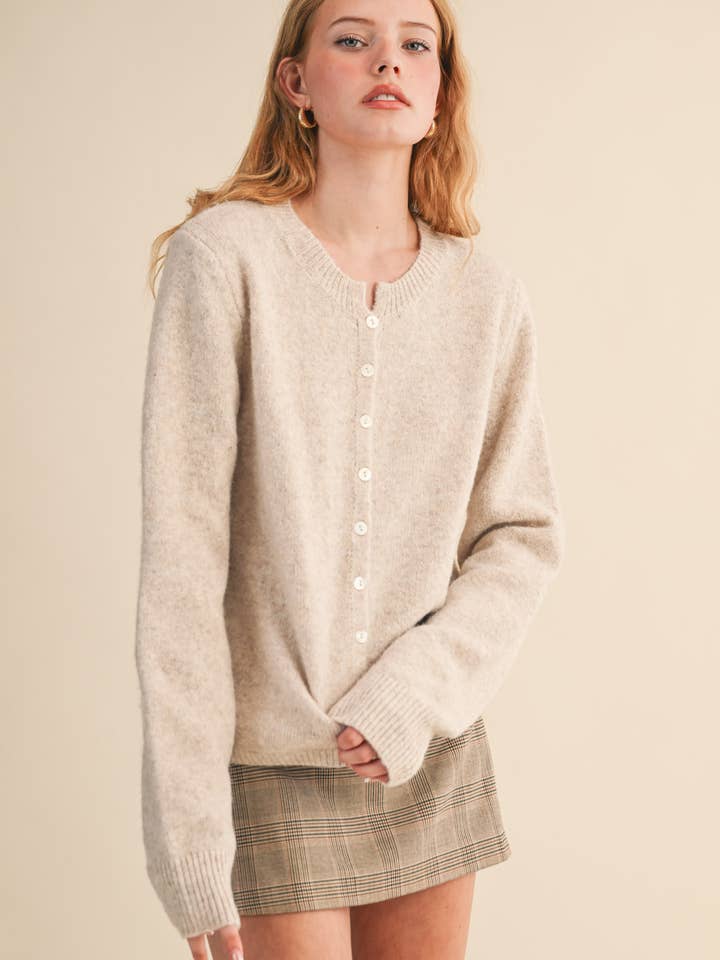 &MERCI - Wholesale Cardigan - Women's - MARLED KNIT SWEATER CARDIGAN MSW1124849