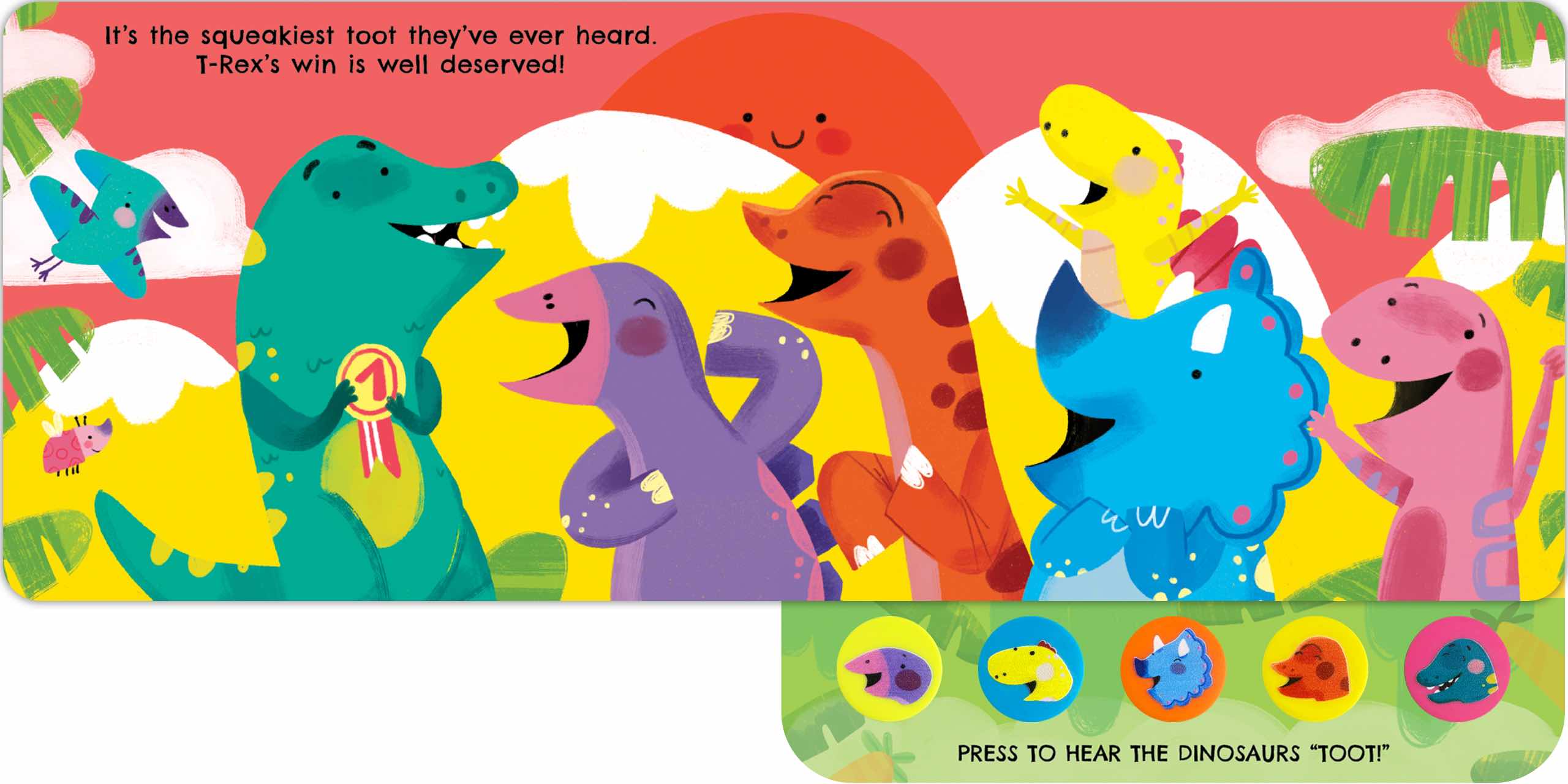 Little Hippo Books - Wholesale Baby & Toddler Book (0-2) - Prehistoric Toots - Sound Book6