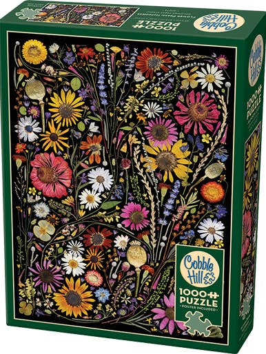 Flower Press Happiness 1000 Piece Jigsaw Puzzle + Poster for wholesale by Cheatwell Games