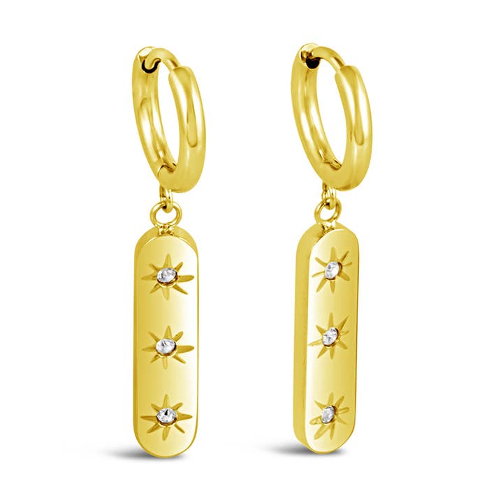 Mi Tesoro - Preciosa Bar Örhänge Guld för wholesale av Mi Tesoro Jewelry, by Dune Jewelry & Co.