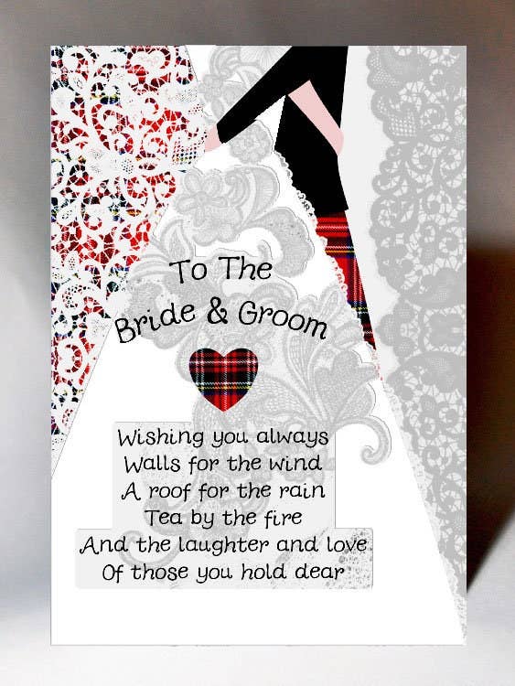 Wedding Bride and Groom Poem Card WWWE81 for wholesale by Wee Wishes