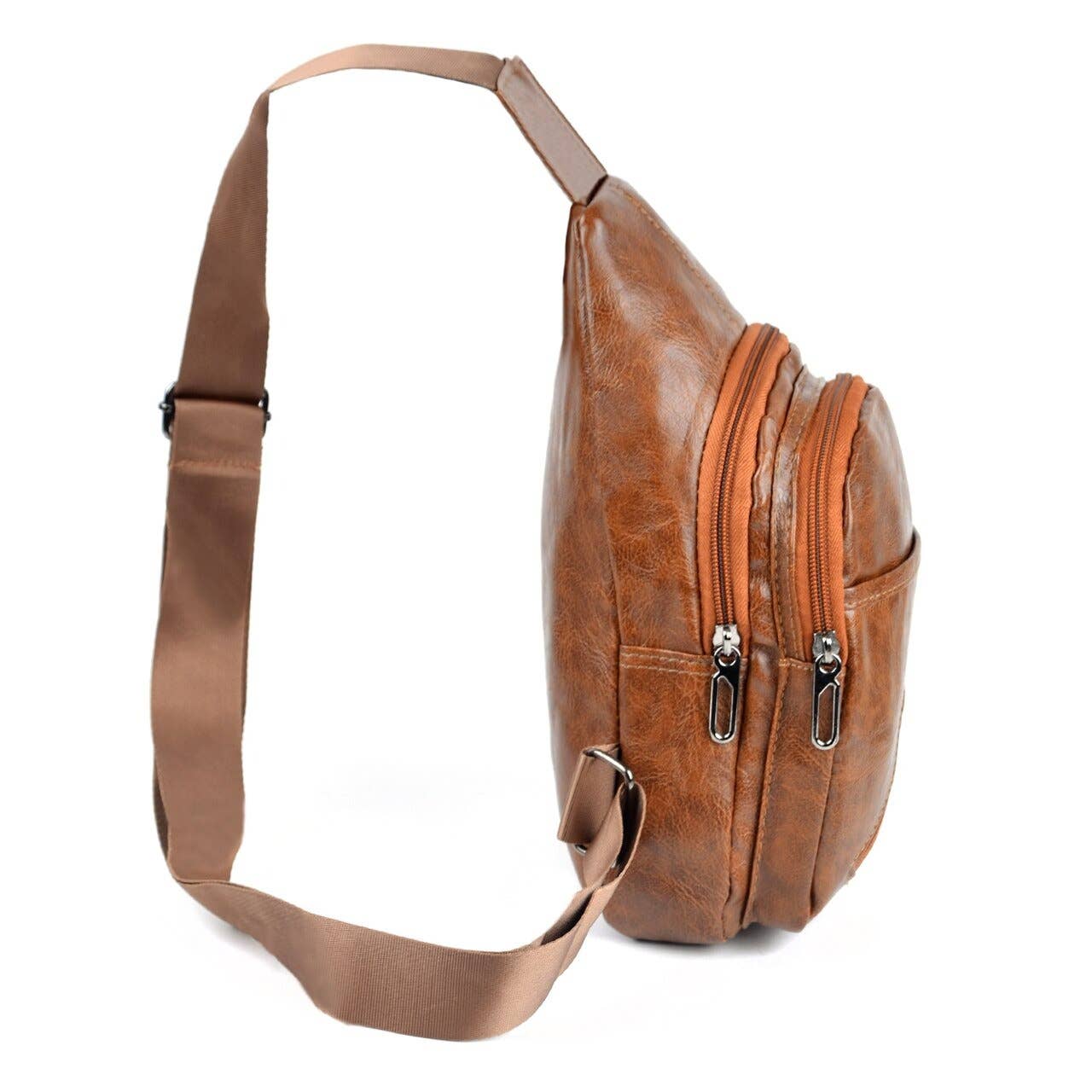 Selini New York - Vente Sac à bandoulière – femme - Sac bandoulière en cuir PU marron3