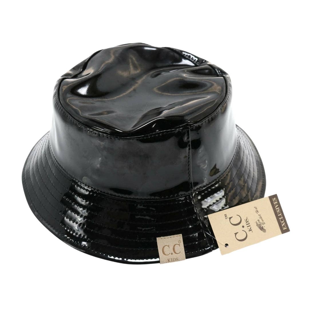C.C Beanie – Großhandel Bucket Hat – Kinder – Kinder Glänzender Regen Eimer C. C Hut KIDS21821