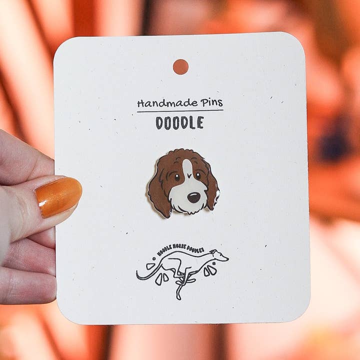 Doodle - Handmade Pin for wholesale by Noodle Horse Doodles
