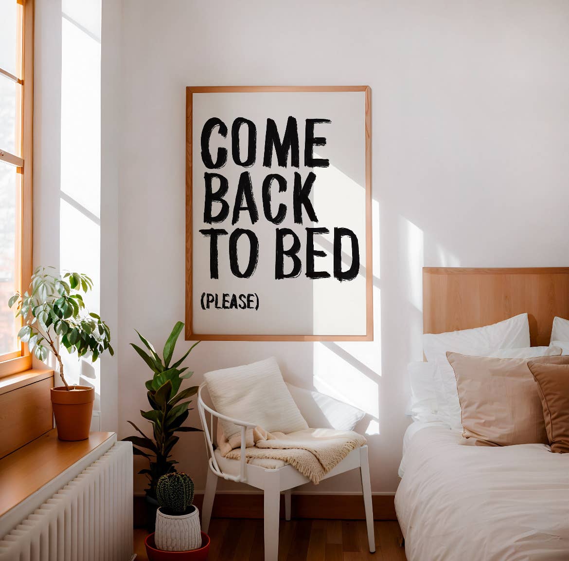Refined Spaces - Wholesale Art Print - Come back to bed (please) Print