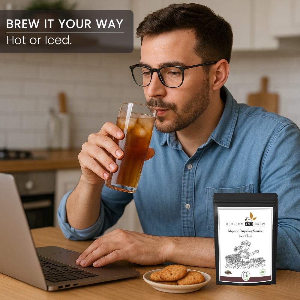 Blossom & Brew - Wholesale Loose Tea - Darjeeling First Flush Black Tea- Majestic Sunrise Notes1