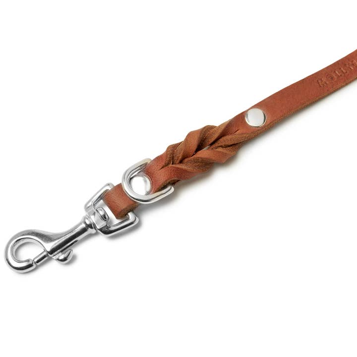 Molly and Stitch - Wholesale Pet Leash - Dog - Butter Leather City Dog Leash - Sahara Cognac5