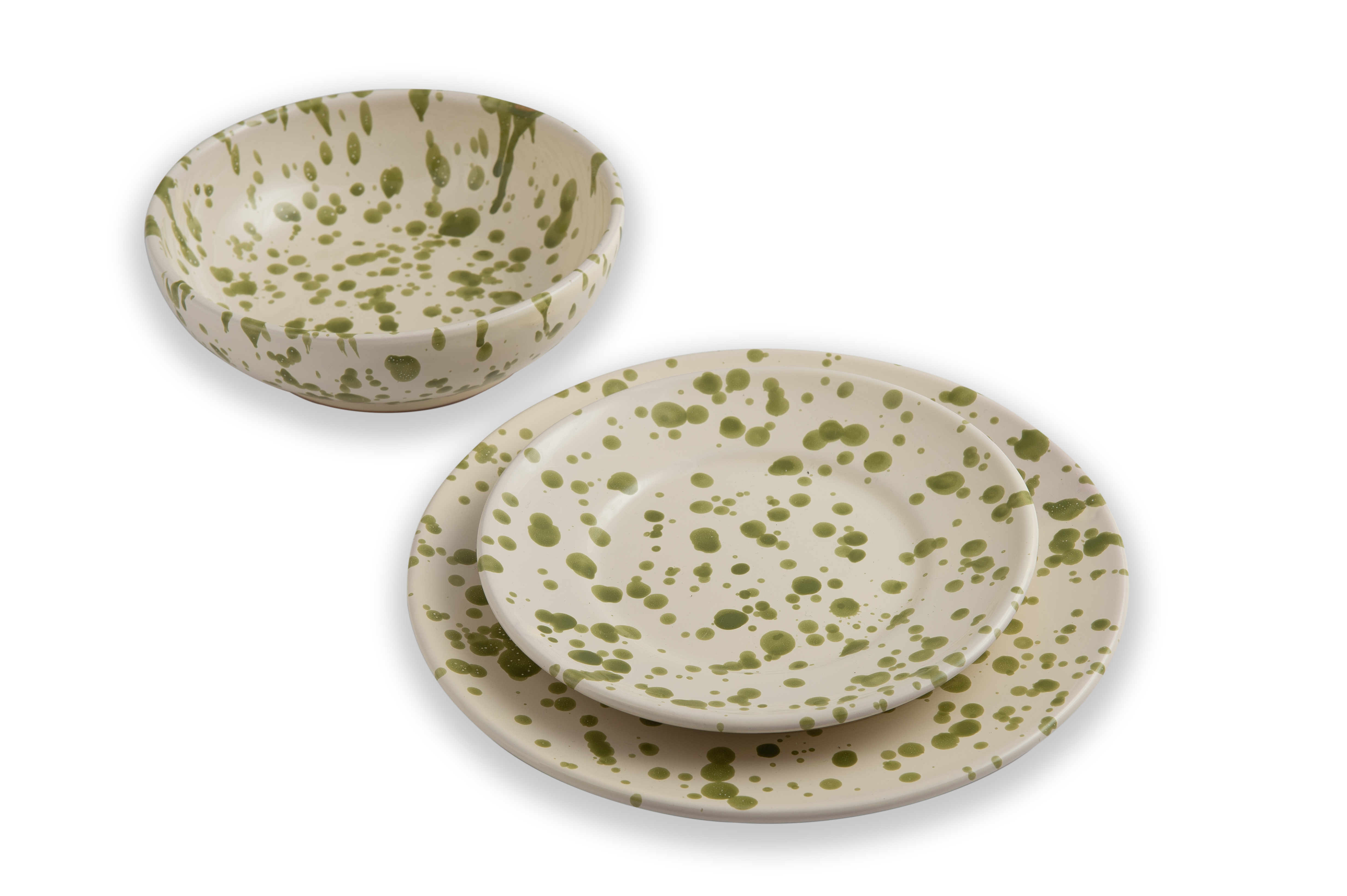 LOLIVA - Vente Assiette de service - Assiette Fruits diam. 19 cm - Ligne Schizzato9