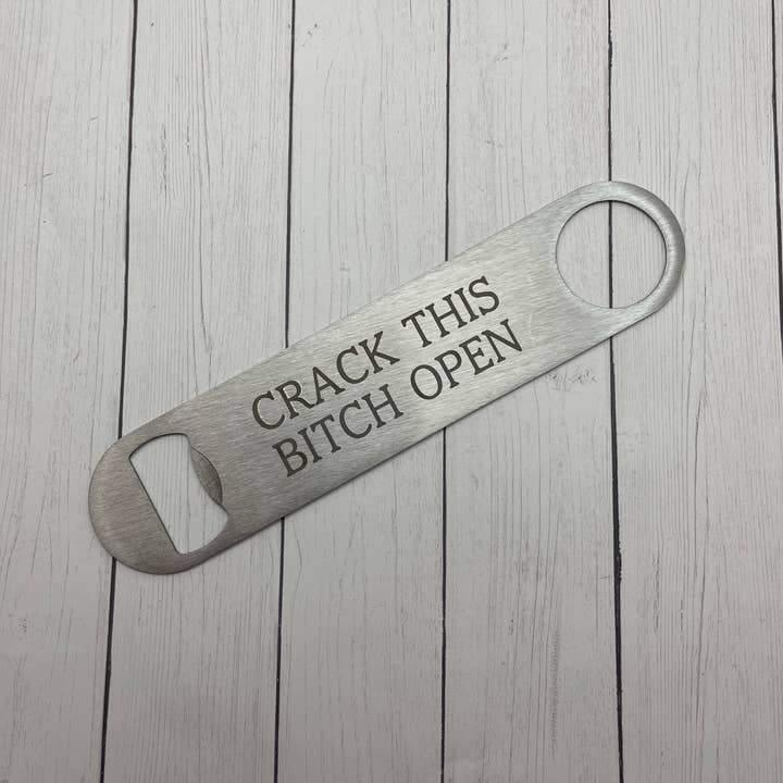 Custom Bottle Opener, Personalized Bottle Opener, Bar Tool for wholesale by Dirty Grove by Hazel Grove Customs