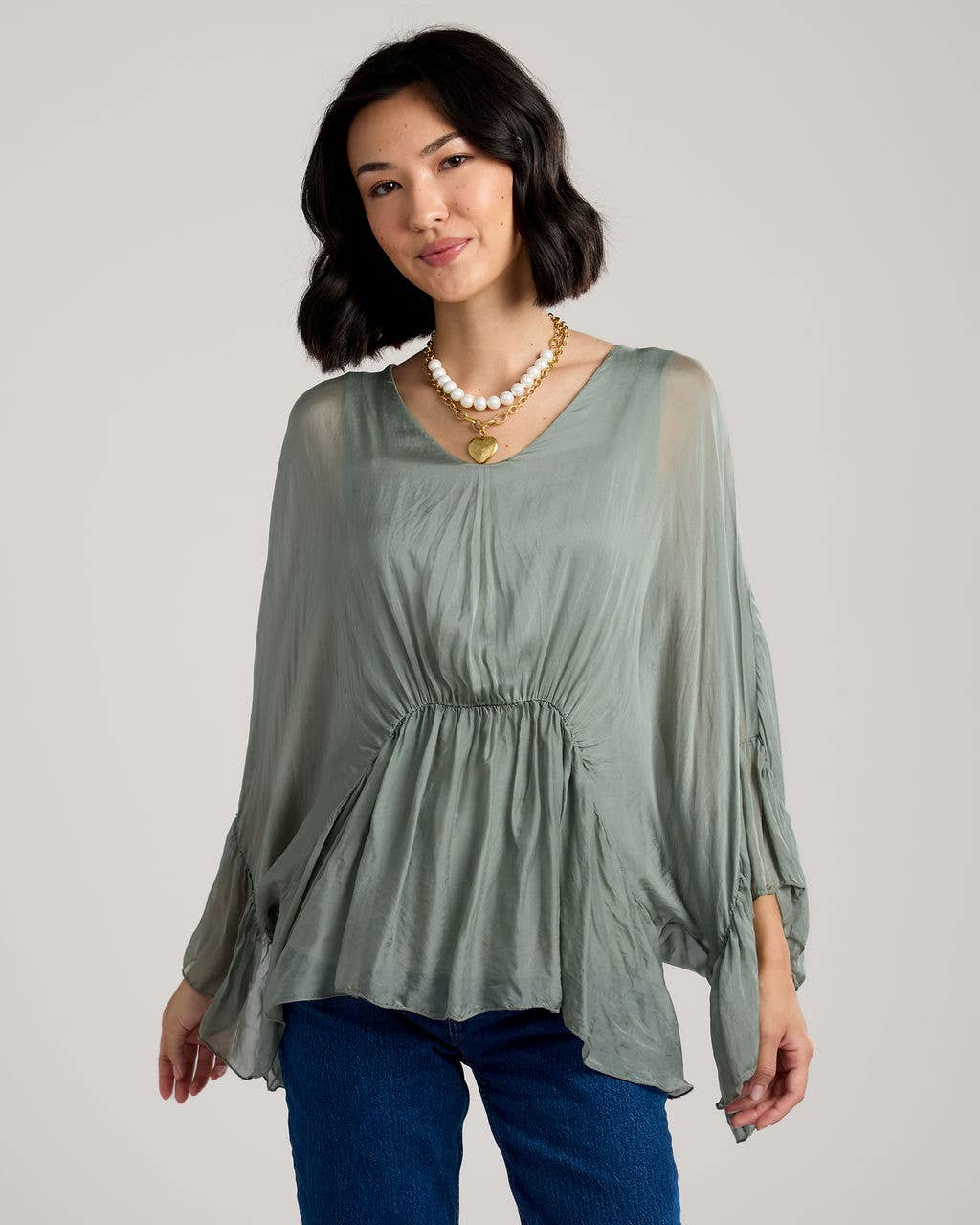 CobbleStone Living - Vendita all'ingrosso Camicetta - Donna - Top in Seta Valeria3