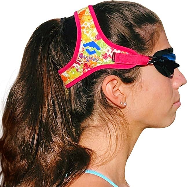 Masterz by Frogglez Orange Adult/Teen Swim Goggles for wholesale by FROGGLEZ Swim Goggles