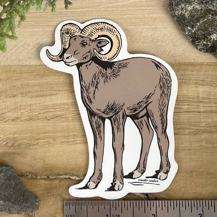 Adhesivo Bighorn Sheep | Colorado | Calcomanías | Regalos para venta al por mayor de Counter Couture