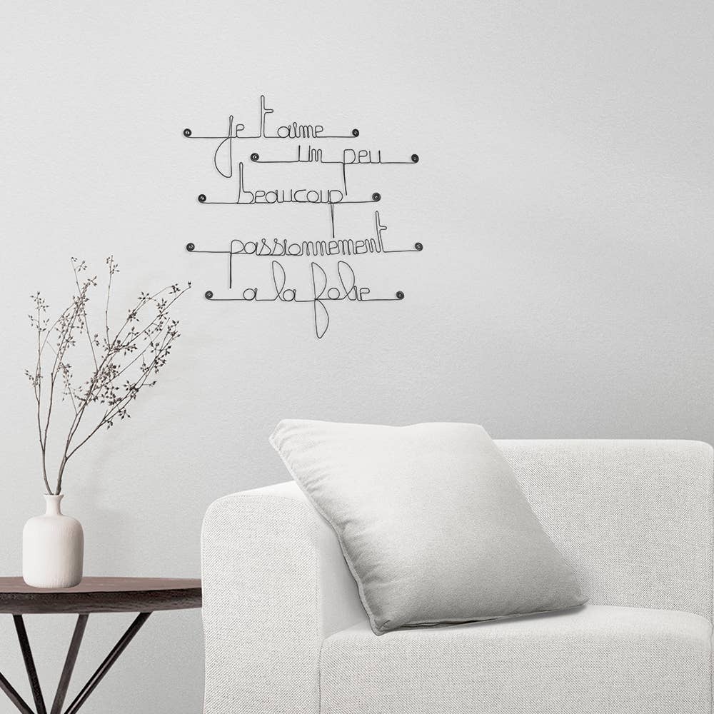Bijoux de Mur - Wholesale Wall Accent - Wall decoration on the theme of Love - “I love you,...”3