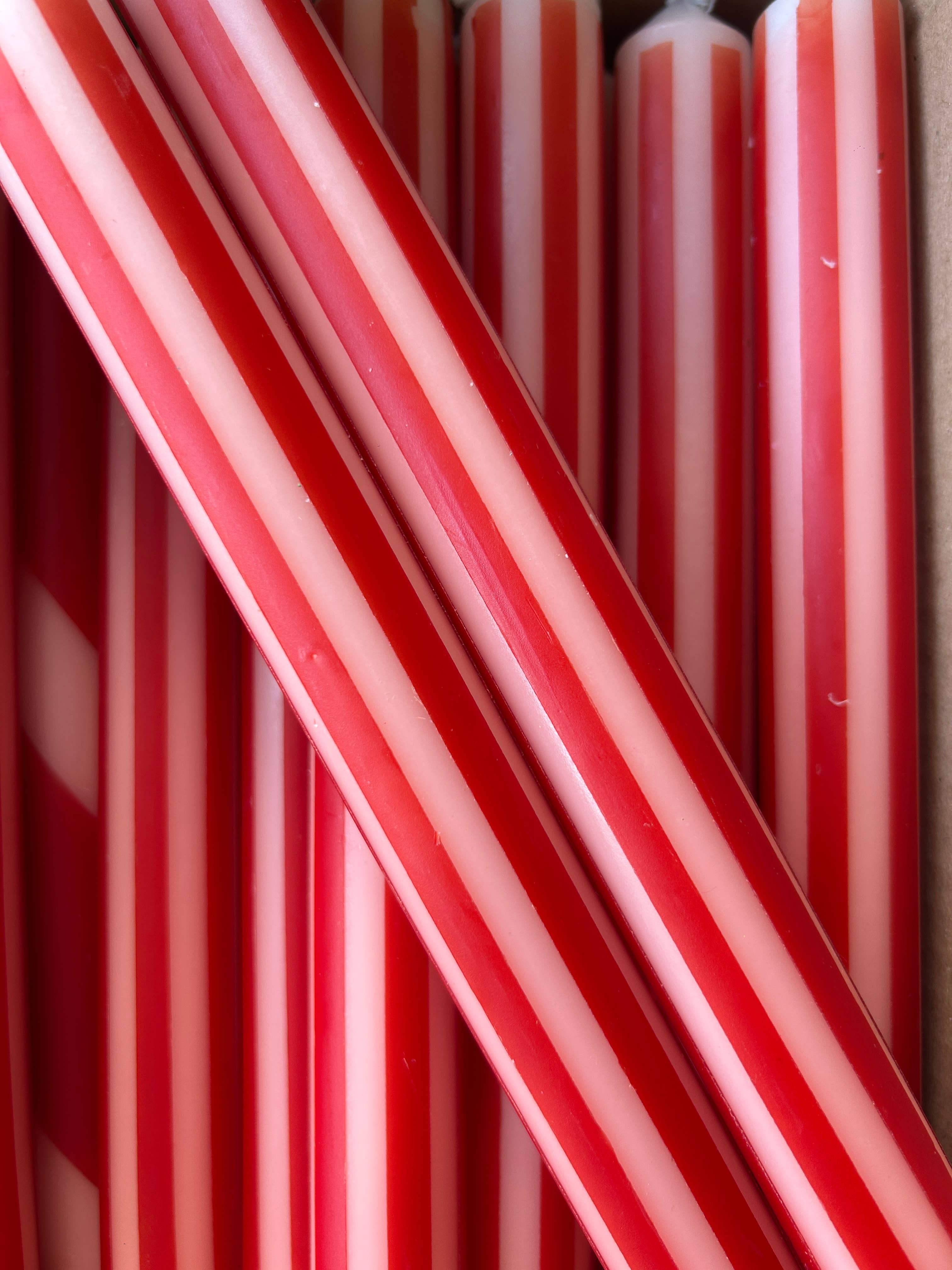 The Colour Emporium - Vente Bougies/bougeoirs coniques - RAYURES D'AUTOMNE INDIVIDUELLE10