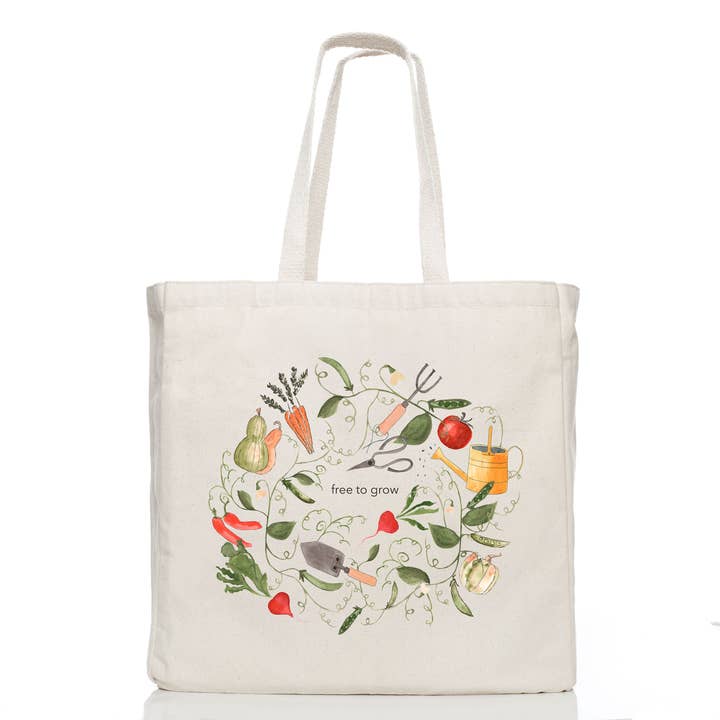 The Tote Project - Wholesale Tote Bag - Women's - Free to Grow (Gardening Edition) Tote