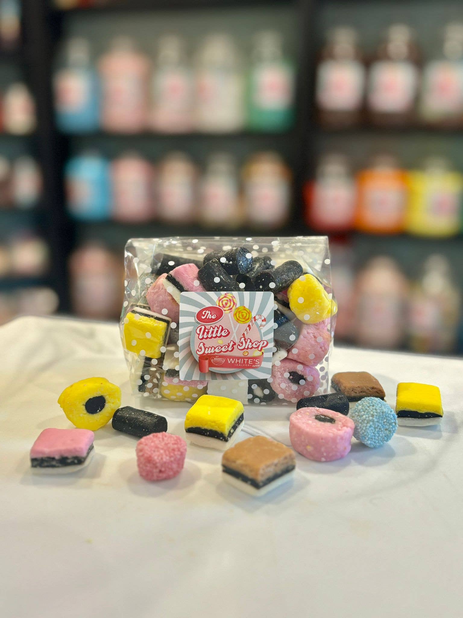 Flossy Teacake - Wholesale Hard Candy - Liquorice Allsorts Sweet Bag 250g