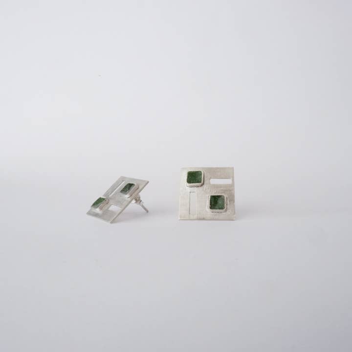 JDS JEWELLERY DESIGN STUDIO 2016 - Wholesale Stud/Post Earrings - Azulejos quadrados1